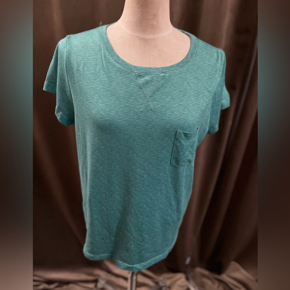 Croft & Barrow short sleeve green activity top/ XXL